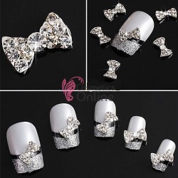 Decoratiuni 3D Metalice 004 Fundite cu stras Argintiu 